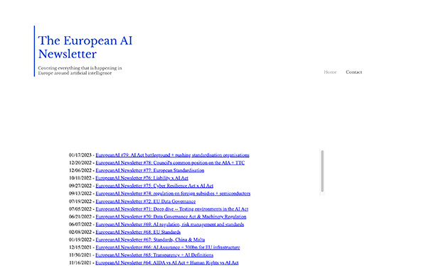 The European AI newsletter