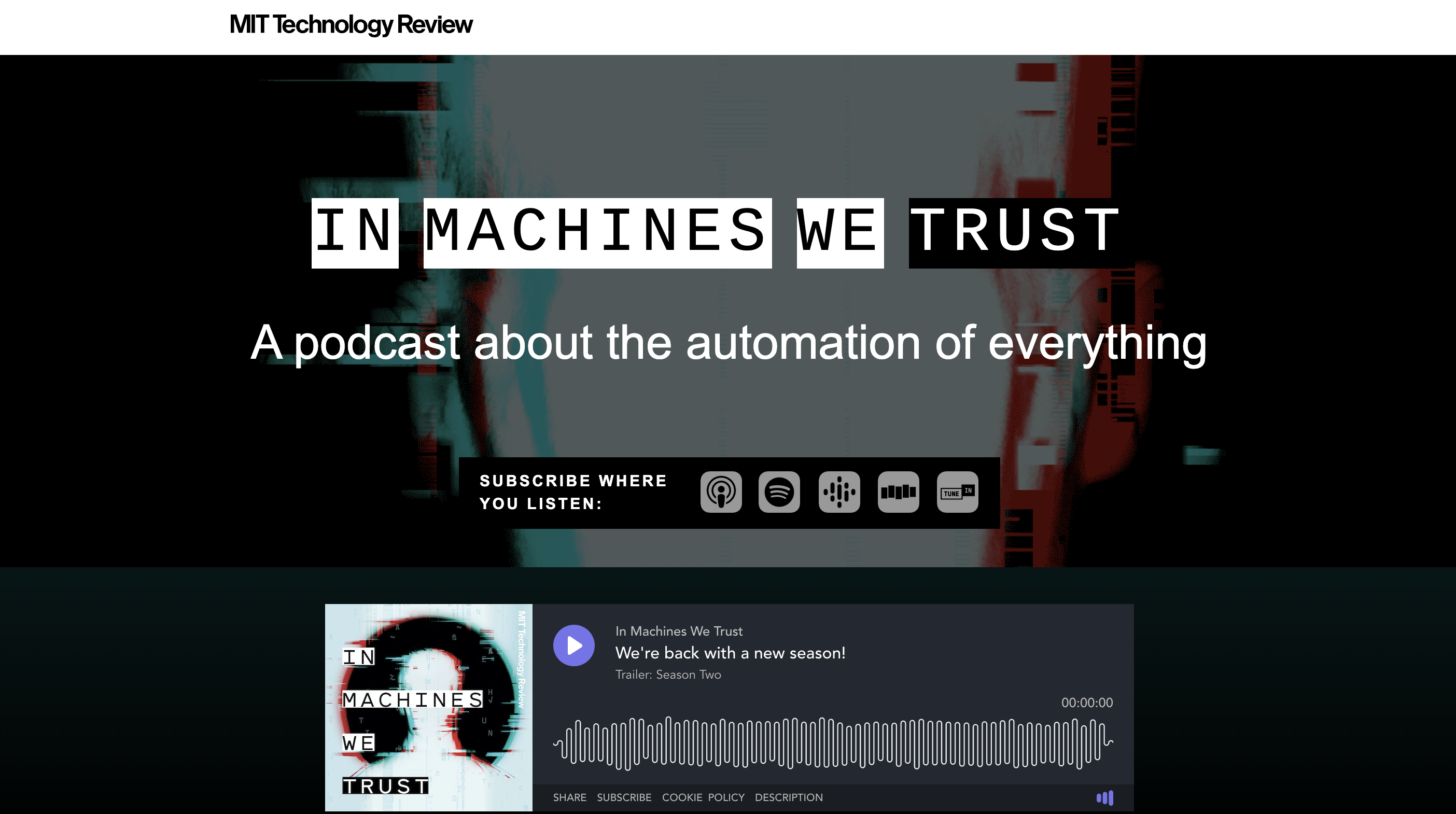 In Machines We Trust